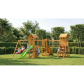 Продукт Fungoo Optimizer TEAK - Детска площадка с 3 кули, пързалка и люлка - 1 - BG Hlapeta