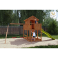 Продукт Fungoo MARS TEAK - Детска площадка с къща, пързалка и 2 люлки - 6 - BG Hlapeta