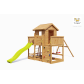 Продукт Fungoo MARS TEAK - Детска площадка с къща, пързалка и 2 люлки - 3 - BG Hlapeta