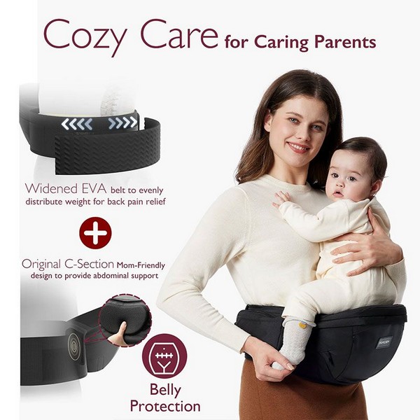 Продукт Momcozy Wander360 - Ергономична седалка за носене на бебе, 0-36 месеца - 0 - BG Hlapeta