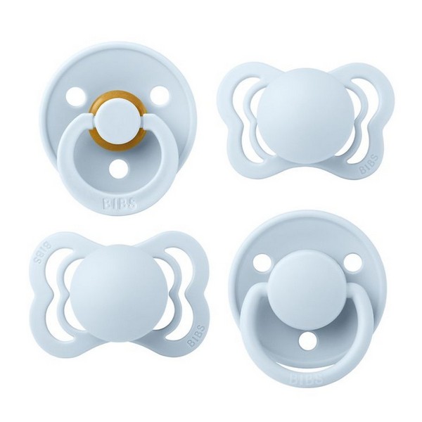 Продукт BIBS - Сет 4 Биберона 0-6 месеца Каучук и Силикон - 0 - BG Hlapeta