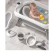 TEANTOYS - Сгъваема бебешка вана 6 в 1 с термометър и аксесоари 4