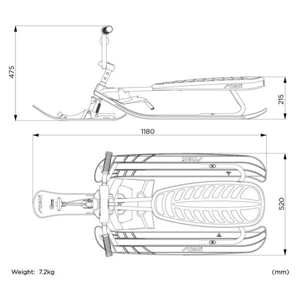 Продукт STIGA Snowracer SX Pro Red - Шейна  + калъф за седалка - 0 - BG Hlapeta