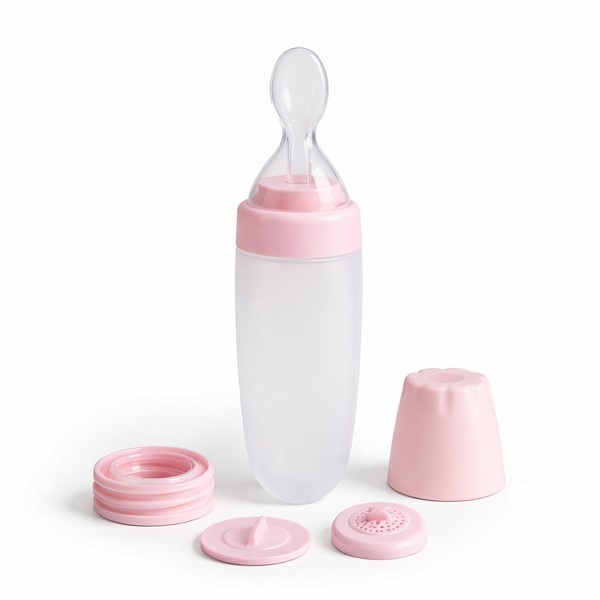 Продукт Babyhome - Силиконово шише с лъжица - 0 - BG Hlapeta