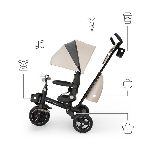 Продукт KinderKraft SPINSTEP 2 PLUS - Триколка - 0 - BG Hlapeta
