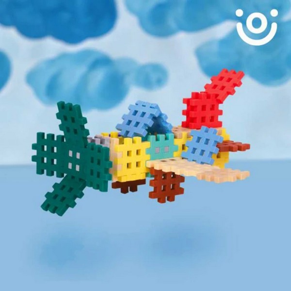 Продукт GUGA STEAM - Вафлен конструктор в пастелни цветове - 300 части - 0 - BG Hlapeta