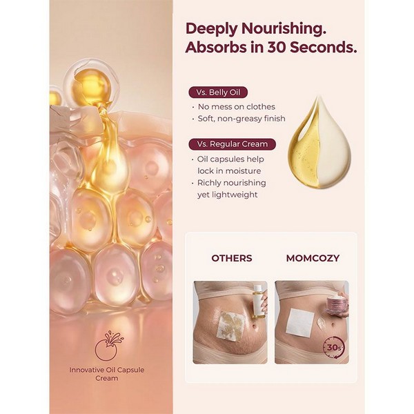 Продукт Momcozy Pro-Collagen Belly - Стягащ и хидратиращ крем против стрии 150гр. - 0 - BG Hlapeta