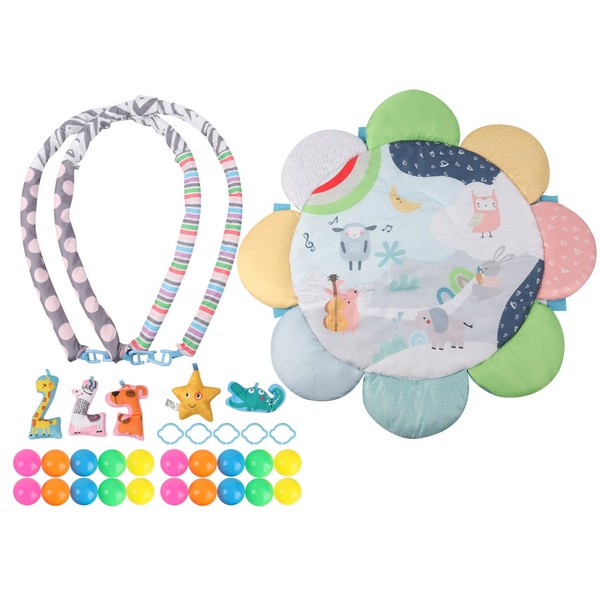 Продукт TinyMini Zoo - Бебешка активна гимнастика 2 в 1 със сух басейн и топки - 0 - BG Hlapeta