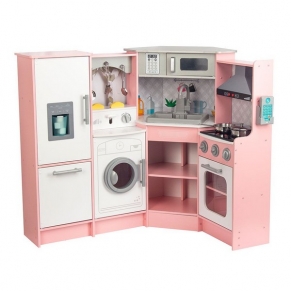 Wooden Кая - Мега Кухня, Розова