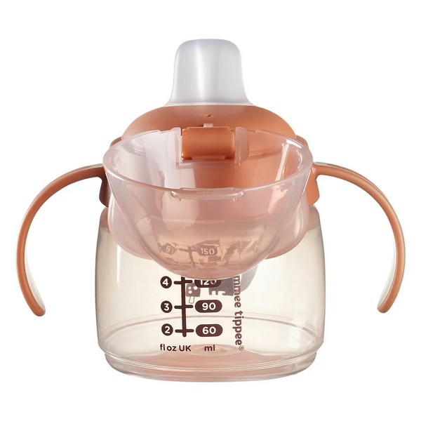 Продукт Tommee Tippee Soft Spout - Неразливаща се чаша с мек накрайник с антибактериална технология BACSHIELD, с дръжки, 150 мл, 4м+ - 0 - BG Hlapeta