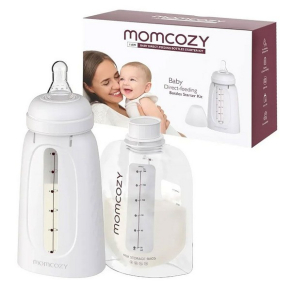 Momcozy - Комплект торбички за съхранение на кърма с държач за директно хранене 20 бр.