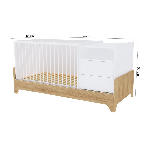 Продукт Faktum Lumina White - Трансформиращо се бебешко легло 3 в 1 - 0 - BG Hlapeta