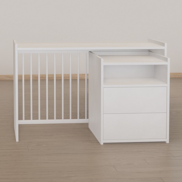 Продукт Faktum Lumina White - Трансформиращо се бебешко легло 3 в 1 - 0 - BG Hlapeta