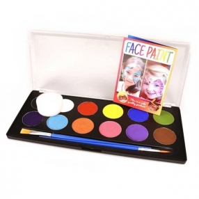 Robe Toy - Цветни боички за рисуване на лице и тяло, 12 цвята Robe Toy - Цветни боички за рисуване на лице и тяло, 12 цвята