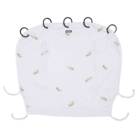 Dooky - Универсален сенник за бебешка количка бял, на пера