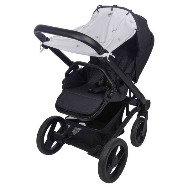 Продукт Dooky - Универсален сенник за бебешка количка бял, на пера - 0 - BG Hlapeta