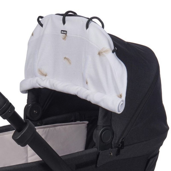 Продукт Dooky - Универсален сенник за бебешка количка бял, на пера - 0 - BG Hlapeta