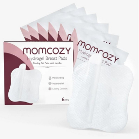 Momcozy Hydrogel Breast Pads - Успокояващи гел подплънки, с ланолин, 6 бр.