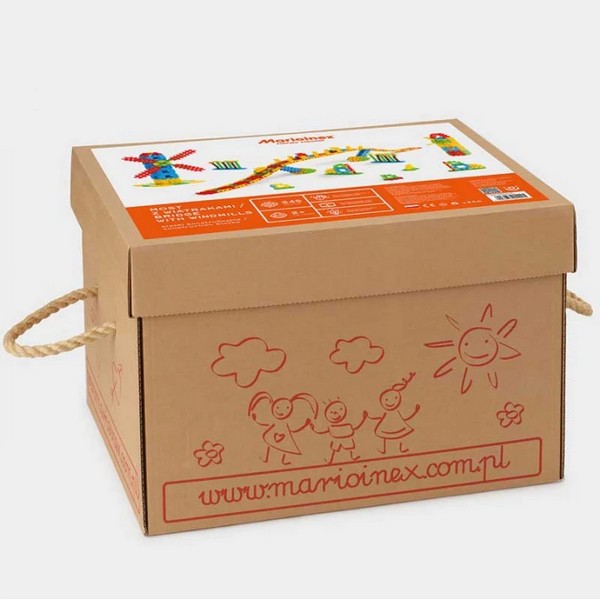 Продукт GUGA Вафлен конструктор от 245 части - Мост с вятърници мелници - 0 - BG Hlapeta