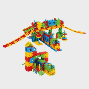 GUGA - Вафлен конструктор от 433 части в кутия - ЖП гара