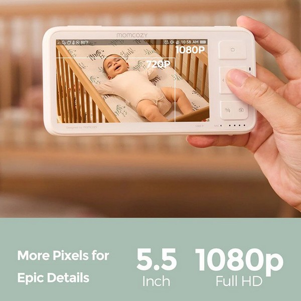 Продукт Momcozy BM03 - Бебефон с камера 5.5 инча 1080P Full HD - 0 - BG Hlapeta