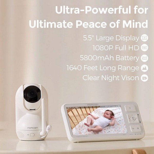 Продукт Momcozy BM03 - Бебефон с камера 5.5 инча 1080P Full HD - 0 - BG Hlapeta