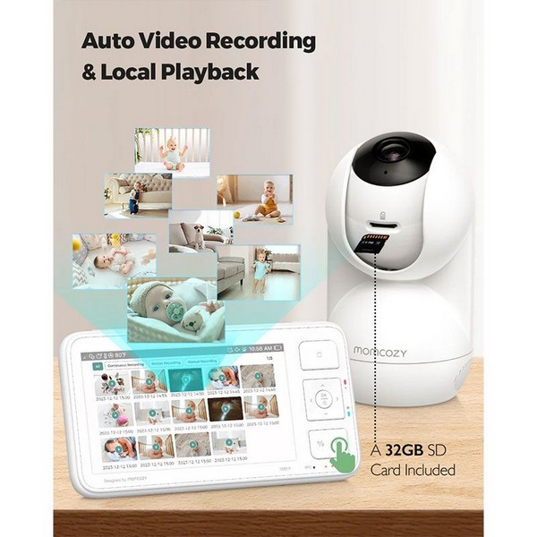 Продукт Momcozy BM03 - Бебефон с камера 5.5 инча 1080P Full HD - 0 - BG Hlapeta