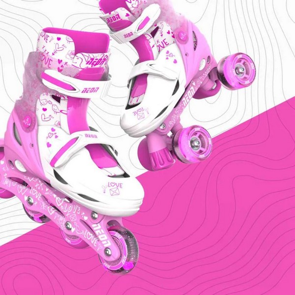 Продукт Yvolution Neon - Детски ролери и кънки 2 в 1, Pink - 0 - BG Hlapeta