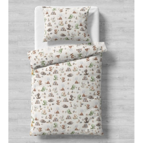 Galix Дино 2 - Детски спален комплект, 4 части Galix Дино 2 - Детски спален комплект, 4 части