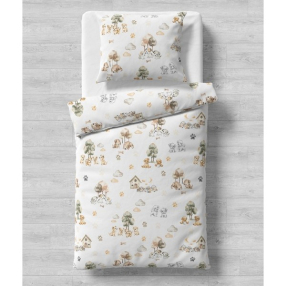 Galix Кученца - Детски спален комплект, 4 части