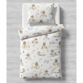 Galix Кученца - Детски спален комплект, 3 части