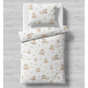 Galix Бухалче - Детски спален комплект, 4 части