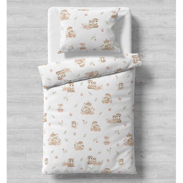 Galix Бухалче - Детски спален комплект, 4 части