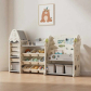 Продукт Feelkids - Детска етажерка-органайзер за играчки и книги със 17 отделения и изтеглящи се кутии - 7 - BG Hlapeta