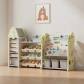 Продукт Feelkids - Детска етажерка-органайзер за играчки и книги със 17 отделения и изтеглящи се кутии - 6 - BG Hlapeta