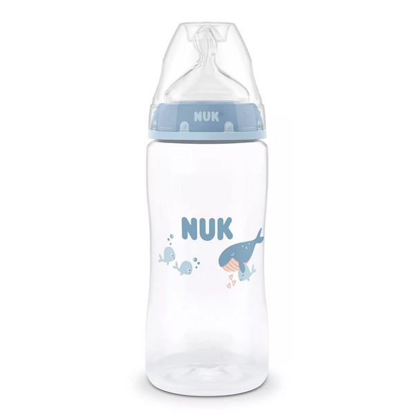 Продукт NUK First Choice РР Temperature control - Шише 300мл. силиконов биберон 3+мес. размер М - 0 - BG Hlapeta