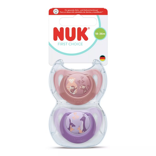 Продукт NUK First Choice - Биберон залъгалка, силикон, 18+ мес., 2 бр. - 0 - BG Hlapeta