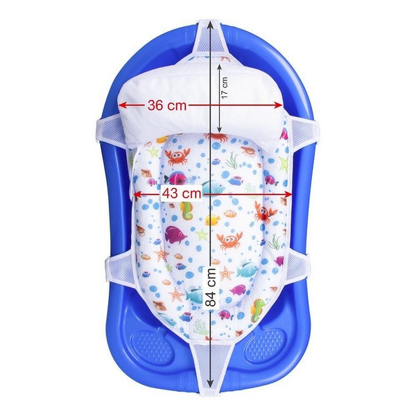 Продукт Sevibaby - Шарена подложка за къпане с възглавница - 0 - BG Hlapeta