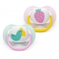 Продукт Philips AVENT Ultra Air Happy - 2 броя ортодонтски силиконови залъгалки, 0-6м, с декорация, в кутия за стерилизиране - 11 - BG Hlapeta