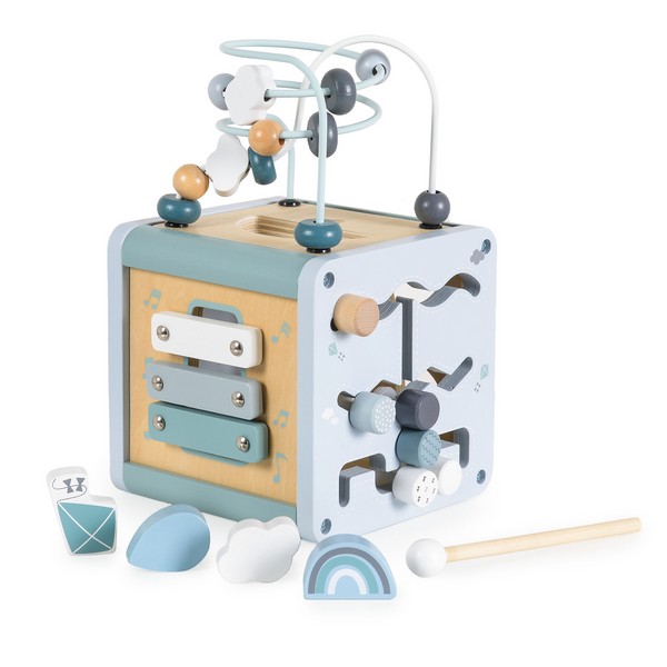 Продукт Moni toys - Дървен активен куб - 0 - BG Hlapeta