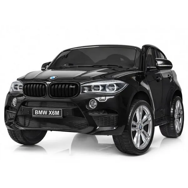 Продукт Двуместен акумулаторен джип BMW X6M с меки гуми и 2 кожени седалки - 0 - BG Hlapeta