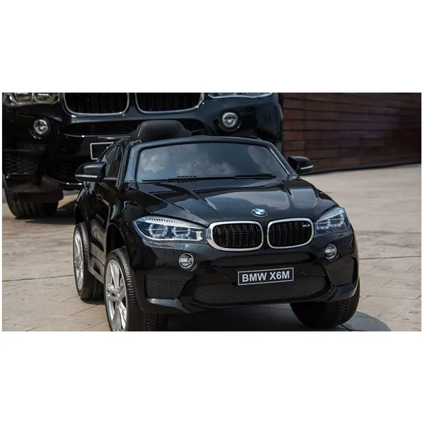 Продукт Акумулаторен джип BMW X6M, 12V с меки гуми и кожена седалка - 0 - BG Hlapeta