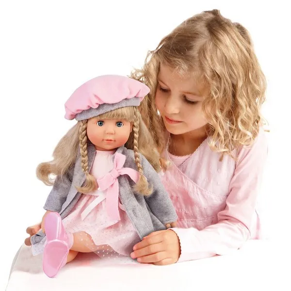 Продукт Bayer - Кукла Мария 46см.Пее и Говори със Сиво Палто  - 0 - BG Hlapeta