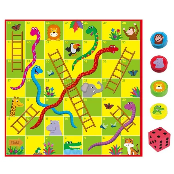Продукт Galt Toys Змии и стълби - Гигантски пъзел-игра - 0 - BG Hlapeta
