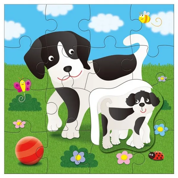 Продукт Galt Toys Майки и бебета 4 пъзела в кутия  - Домашни любимци - 0 - BG Hlapeta
