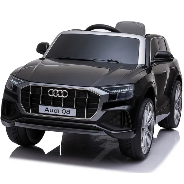 Акумулаторен джип Audi Q8 12V с меки гуми и кожена седалка