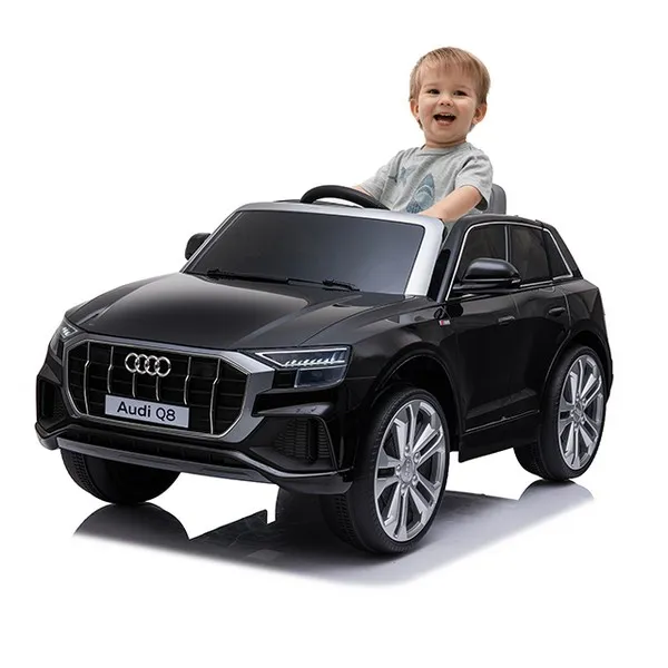 Продукт Акумулаторен джип  Audi Q8 12V с меки гуми и кожена седалка  - 0 - BG Hlapeta
