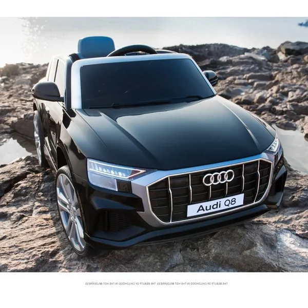Продукт Акумулаторен джип  Audi Q8 12V с меки гуми и кожена седалка  - 0 - BG Hlapeta
