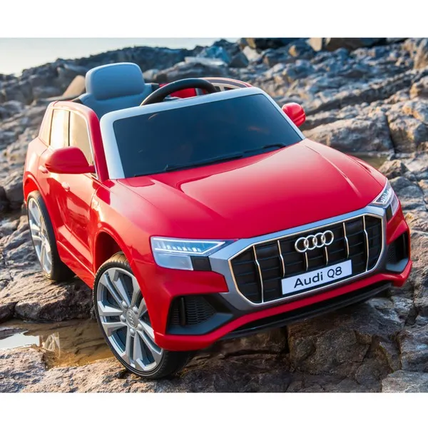 Продукт Акумулаторен джип  Audi Q8 12V с меки гуми и кожена седалка  - 0 - BG Hlapeta