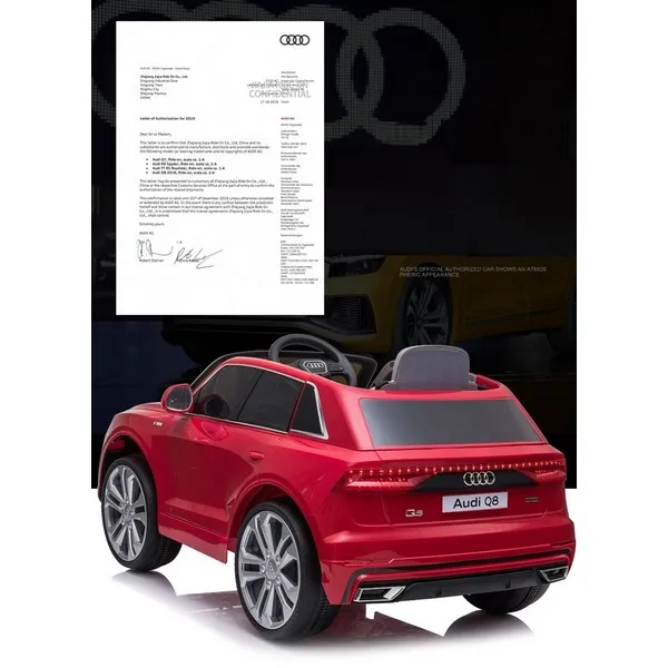 Продукт Акумулаторен джип  Audi Q8 12V с меки гуми и кожена седалка  - 0 - BG Hlapeta